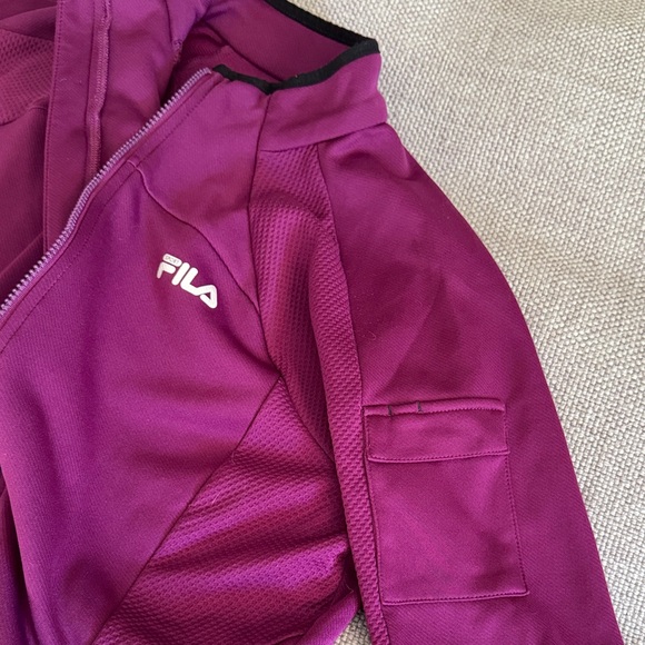 FILA Women's Raspberry Full Zip Jacket - Picture 4 of 5